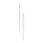Icicles 2x - Material: PVC - Color: clear - Size:  X 30cm