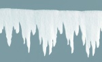 Frise cônes glaçes  en 2cm natte de neige Color: blanc Size: 500x30cm
