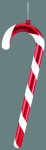 Candy stick with glimmer - Material: with hanger plastic - Color: red/white - Size:  X 60cm
