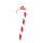 Zuckerstange mit Glimmer, mit Hänger, Kunststoff     Groesse:60cm    Farbe:rot/weiß