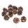 Fir cones 12pcs./bag - Material: snowed - Color: brown/white - Size:  X 6cm