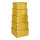Boxen 5 Stk./Satz, quadratisch, nestend, Pappe     Groesse:20x20x11,5cm - 26x26x13,5cm    Farbe:gold