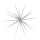Sputnikstern zum Zusammensetzen, aus Kunststoff, mit Glitter     Groesse:Ø 38cm    Farbe:silber