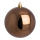 Boule de Noel brun  brillant plastique Color: brun Size: Ø 10cm