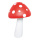 Toadstool  - Material: Ø of cap is 43cm styrofoam - Color: red/white - Size:  X 65cm