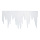 Frise stalactites  en ouate de neige 2cm ignifugé Color: blanc Size: 125x66cm