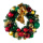 Fir wreath  - Material: decorated made of plastic - Color: green/multicoloured - Size: Ø 45cm
