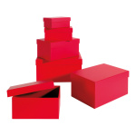 Gift box set cardboard 6 pcs./set - Material: rectangular...