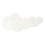 Nuage  ouate avec glitter Color: blanc Size: 58x24cm
