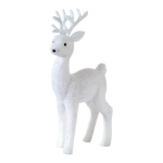 Standing deer  - Material: with glimmer plastic antlers...