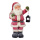 Père de Noel avec lanterne polymagnesium léger enneigé Color: rouge/blanc Size: 50x13x18cm