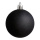 Weihnachtskugel, schwarz matt 12 Stk./Beutel     Groesse:Ø 6cm   Info: SCHWER ENTFLAMMBAR