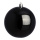 Boule de Noel noir 12pcs./sachet brillant plastique Color: noir Size: Ø 6cm