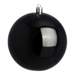 Boule de Noel noir  brillant plastique Color: noir Size:...
