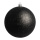 Boule de Noel noir mat 12pcs./sachet plastique avec glitter Color: noir Size: Ø 6cm