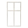 Châssis de fenêtre  bois avec suspension Color: blanc Size: 71x40x25cm