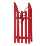 Traîneau  bois avec corde Color: rouge Size:...