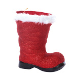 Santas stocking  - Material: plastic - Color: red/white -...