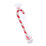 Candy cane  - Material: plastic - Color: white/red -...