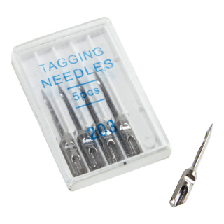 Replacement needles »Fine« 5pcs./box, for labelling gun »Fine«, metal     Size:     Color: silver