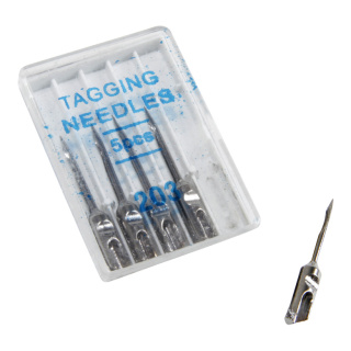 Replacement needles »Normal« 5pcs./box, for labelling gun »Normal«, metal     Size:     Color: silver