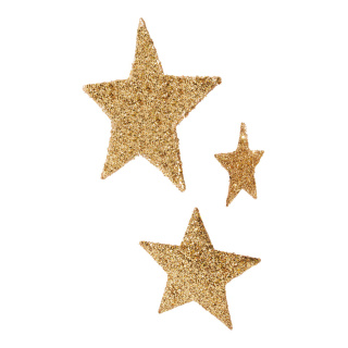 Sisal star   - Material: with sequins - Color: gold - Size:  X 30cm