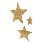 Sisal star   - Material: with sequins - Color: gold -...