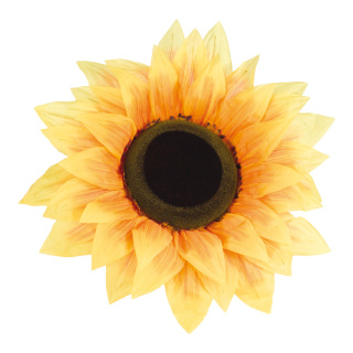 Sonnenblumenkopf Kunstseide     Groesse:Ø 95cm    Farbe:gelb/natur