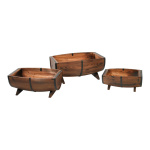 Troughs 3pcs./set - Material: wood - Color: brown - Size:...