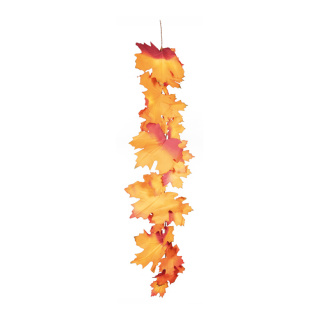 Ahornblattgirlande PVC Größe:180cm,  Farbe: orange/braun