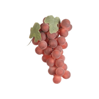 Weintrauben, 42-fach, PVC, Größe:Trauben Ø 1,5cm, 17cm,  Farbe: rot