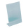 L-stand plexiglass     Size: A5, 21x15x7.5cm    Color: clear
