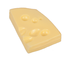 Scheibe Schweizer Käse gelb 16 x 11 x 4 cm