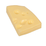 Scheibe Schweizer Käse gelb 16 x 11 x 4 cm