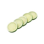 Limonenscheiben 5 Stück grün Ø 5 x 1 cm