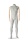 Darrol männlich 700-SERIE, kopfloses Herren Mannequin mit flexiblen Holzarmen und Hals-Lock System, grau/beige
