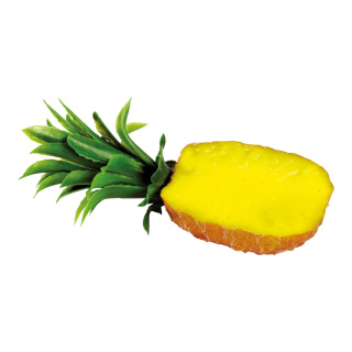 Ananashälfte Kunststoff, Größe: 21 cm lang Farbe: gelb   #