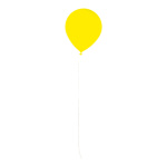 Ballon Kunststoff     Groesse: 28 cm    Farbe: neon gelb