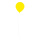 Ballon Kunststoff     Groesse: 28 cm    Farbe: neon gelb