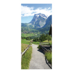 Motivdruck "Hohe Berge" Papier, Größe: 180x90cm Farbe: natur   #