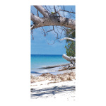 Motivdruck "Einsamer Strand" Papier, Größe: 180x90cm Farbe: natur   #