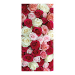 Banner »Romantic roses« paper 180x90cm Color: multicoloured