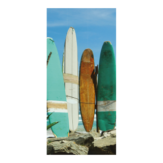 Banner "Surfboards" fabric - Material:  - Color: blue/multicoloured - Size: 180x90cm