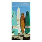 Banner "Surfboards" fabric - Material:  - Color: blue/multicoloured - Size: 180x90cm