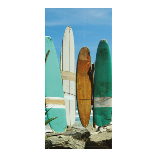 Banner "Surfboards" paper - Material:  - Color: blue/multicoloured - Size: 180x90cm