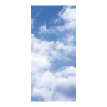 Motivdruck "Wolken", Papier, Größe: 180x90cm Farbe: blau/weiß   #