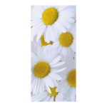 Motif imprimé Marguerites tissu  Color: blanc Size: 180x90cm
