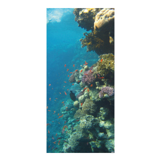 Motif imprimé "Récif de corail" papier  Color: bleu/coloré Size: 180x90cm