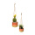 Hanging pots ceramic/rope - Material:  - Color: red/natural - Size: 13x15 cm