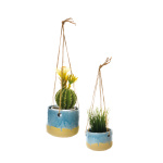 Hanging pots ceramic/rope - Material:  - Color:...